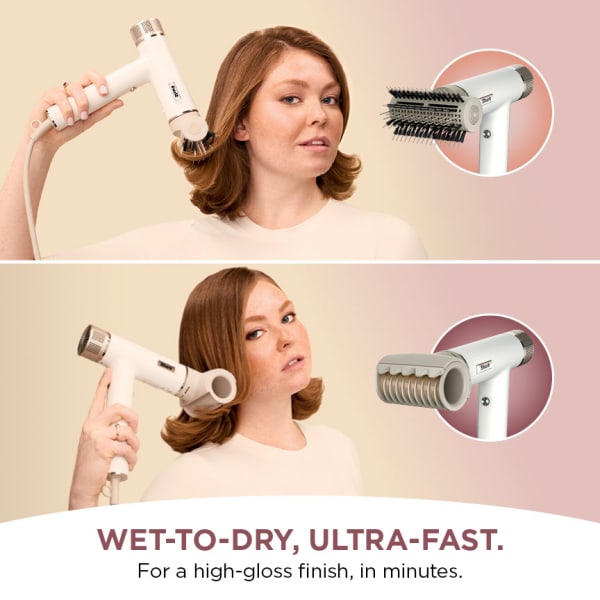 Fast drying hair dryer top